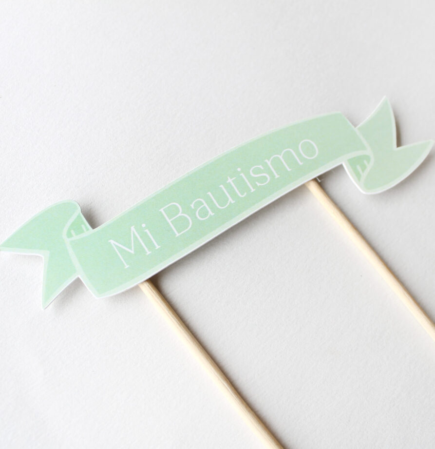 Cake topper verde