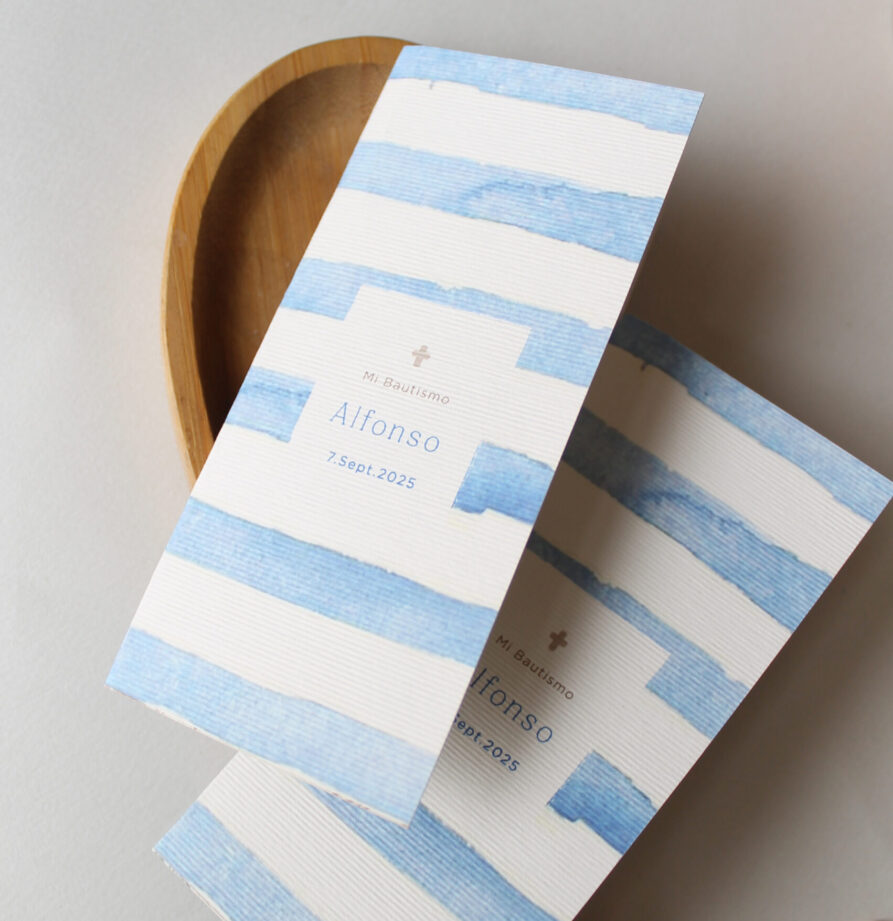 Estampita de bautismo Juan sin foto x 12 un.